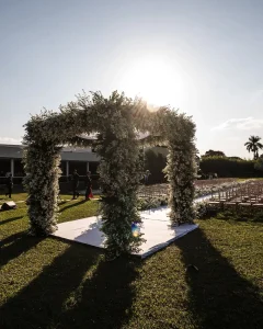 espaço para casamento ao ar livre em BH com vista para o pôr do sol
