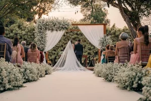 Espaço elegante e rústico para casamento em BH