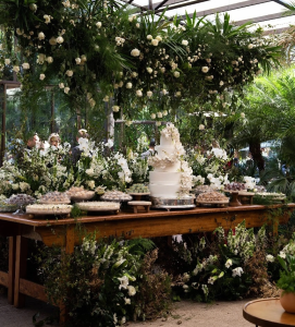 Recepção sofisticada em casamento de luxo em BH