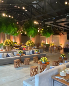 Salão moderno para casamento