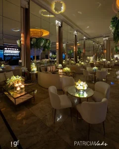 iluminação elegante em casamento elegante