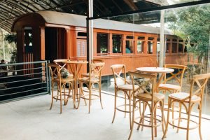 Recepção em hotel ao ar livre