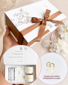 kit para padrinhos com itens delicados