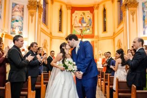 Cerimônia de casamento religioso na igreja