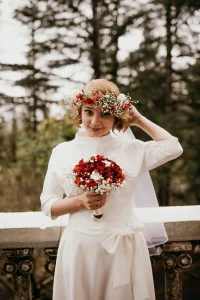 Coroa de flores para penteado
