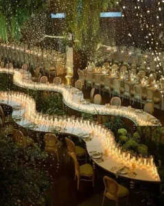 Decoração orgânica na cerimônia